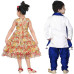 Boys & Girls Festive & Party Kurta, Pyjama & Dupatta Set  (Multicolor Pack of 2)