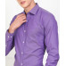 Men Slim Fit Solid Spread Collar Formal Shirt