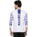 Printed Men Round Neck White T-Shirt